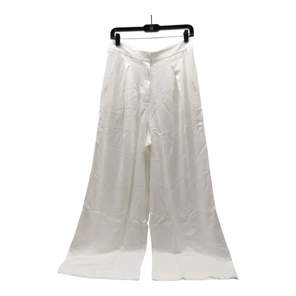 The Noli Shop Women's Linen Pant White Size M Seychelles Relaxed $MSRP $125
